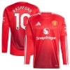 Levné Manchester United Rashford 10 Domácí Fotbalové dresy 2024-25 Dlouhý Rukáv